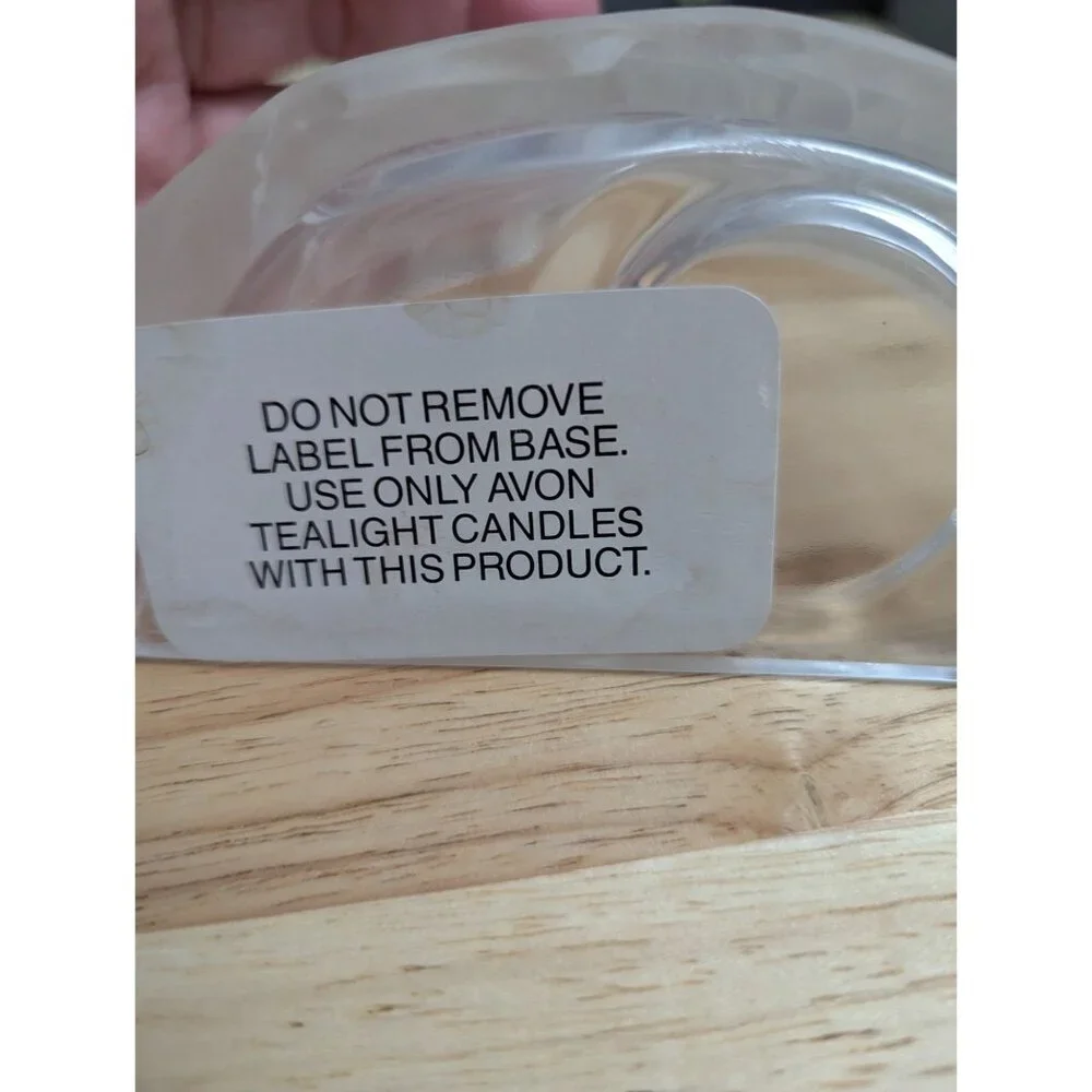 Luminarc France for Avon St Nicholas Santa frosted glass tealight‎ decor 5 inch